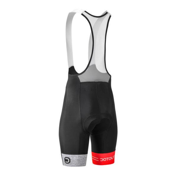 Salopette ciclismo Team Bib shorts Black/Red