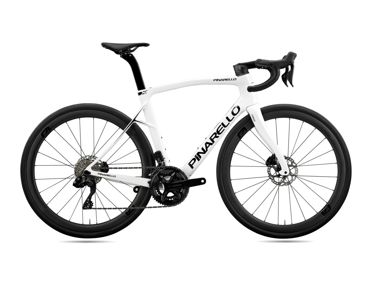 Bici Corsa Pinarello X5 105 Di2 Xolo White 54,5 Cerchi Fulcrum Racing
