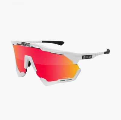 Occhiali Ciclismo Aeroshade XL White Multimirror Red Scicon