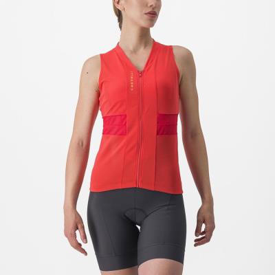 Canotta ciclismo Donna Anima 4 Sleeveless rosso