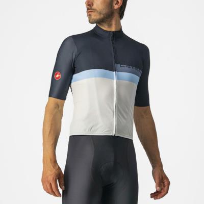 Maglia ciclismo A Blocco Jersey Saville Blue/China Blue/Azzurro