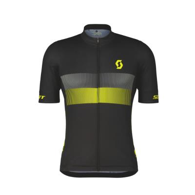 Maglia Ciclismo Uomo RC Team 10 black/yellow | Maniche Corte