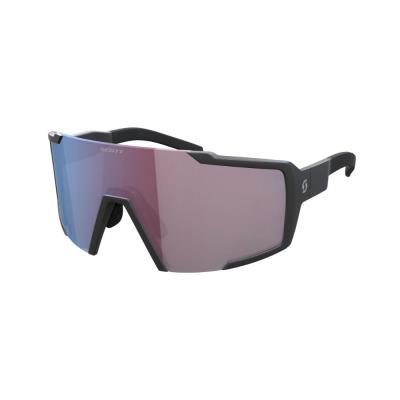 Occhiali Ciclismo Shield Compact | Black Matt / Blue Chrome Enhancer