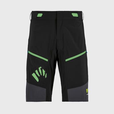 Pantaloncino ciclismo Rapid Baggy Short Black/Dark Grey/Green Fluo