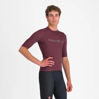 Maglia Ciclismo Uomo Prologo Lite Deep Bordeaux Castelli
