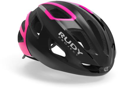 Casco bici Strym Black/Pink Fluo Shiny