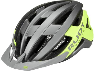 Casco bici Venger Cross Titanium/Yellow Fluo Matte