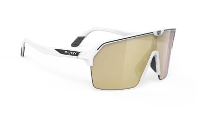 Occhiale Ciclismo Spinshield Air White (Matte) - Multilaser Gold Rudy Project