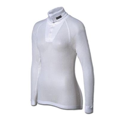 Maglia Super Thermo Zip Polo Shirt White Brynje